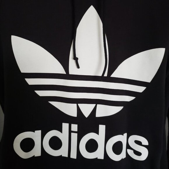 Adidas Hoodie Pullover Small Size Sweatshirt  Womens Women's Logo Black … - Picture 3 of 14